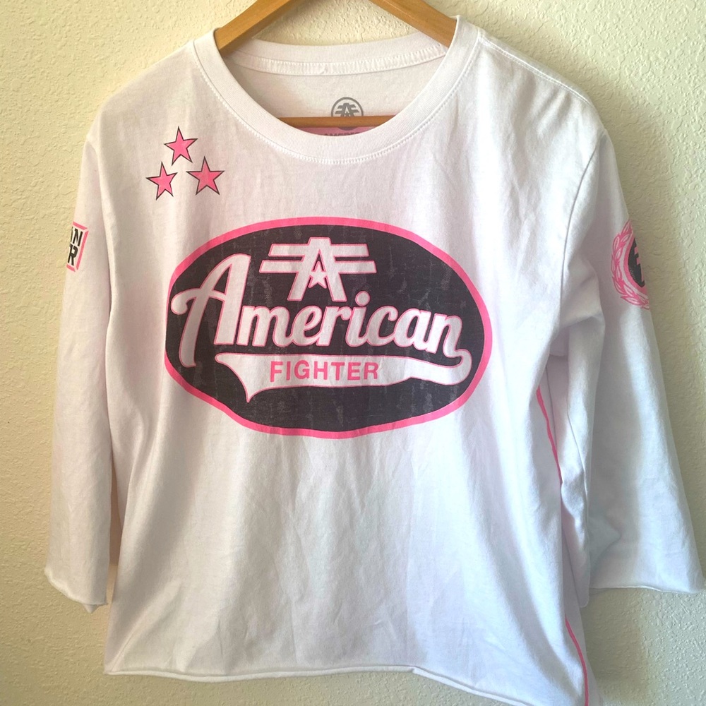 Never worn AMERICAN FIGHTER crop tshirt